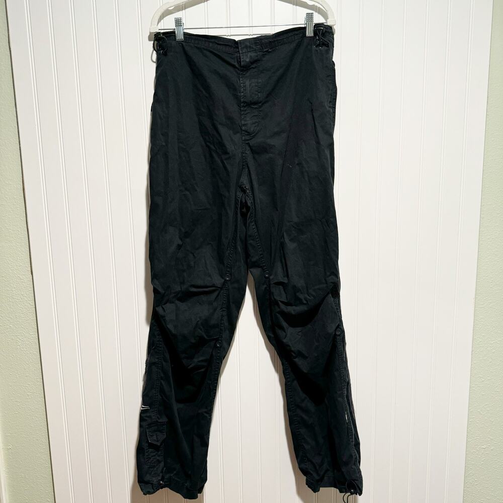 Maharishi Original Black Snopants Embroidery 90s Y2K Baggy Streetwear Mens Large